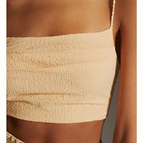 Anthropologie Sunday in Brooklyn Gingham Textured Crop Top- XL NWT - Picture 8 of 10